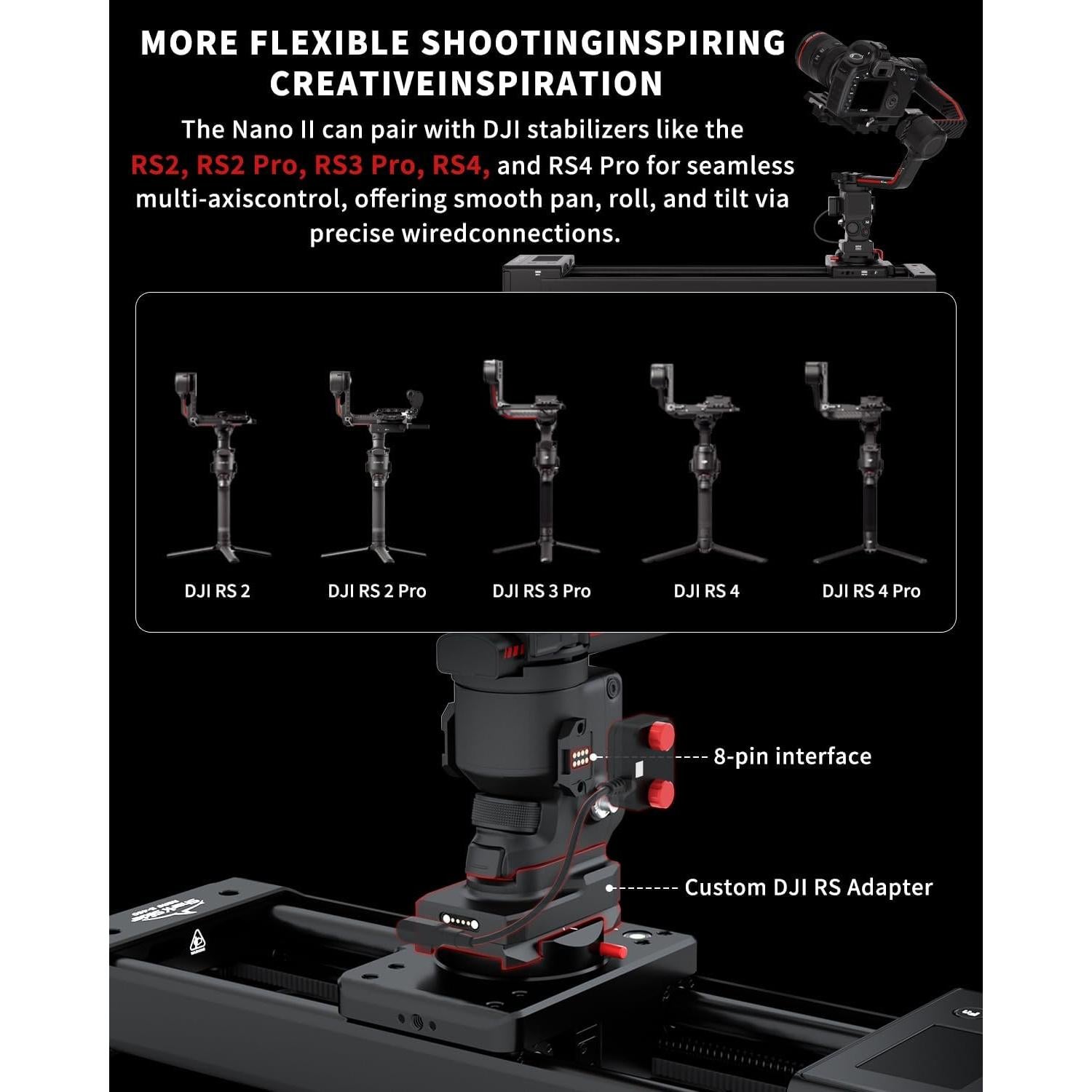 Deslizador de Cámara IFOOTAGE Nano II 660 - 7 kg Carga