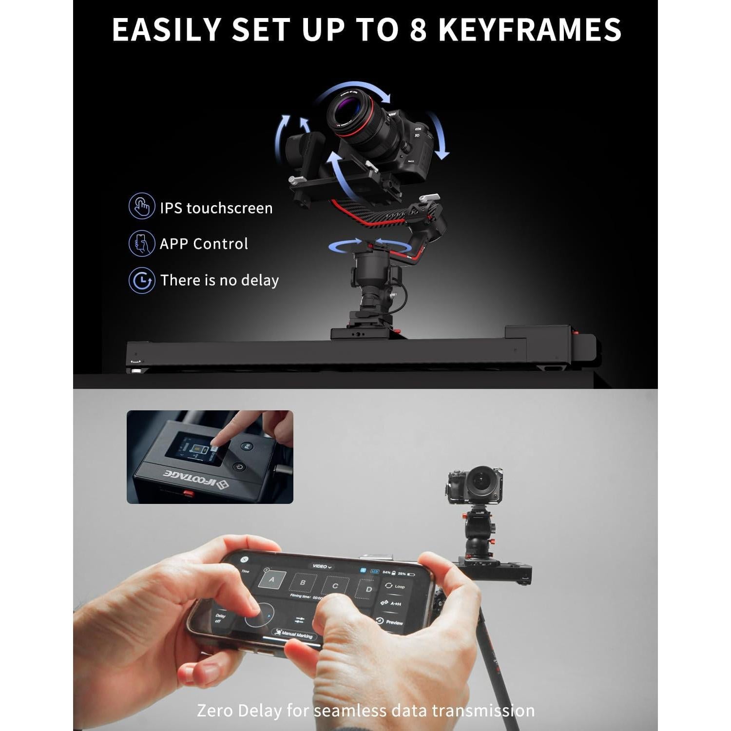 Deslizador de Cámara IFOOTAGE Nano II 660 - 7 kg Carga