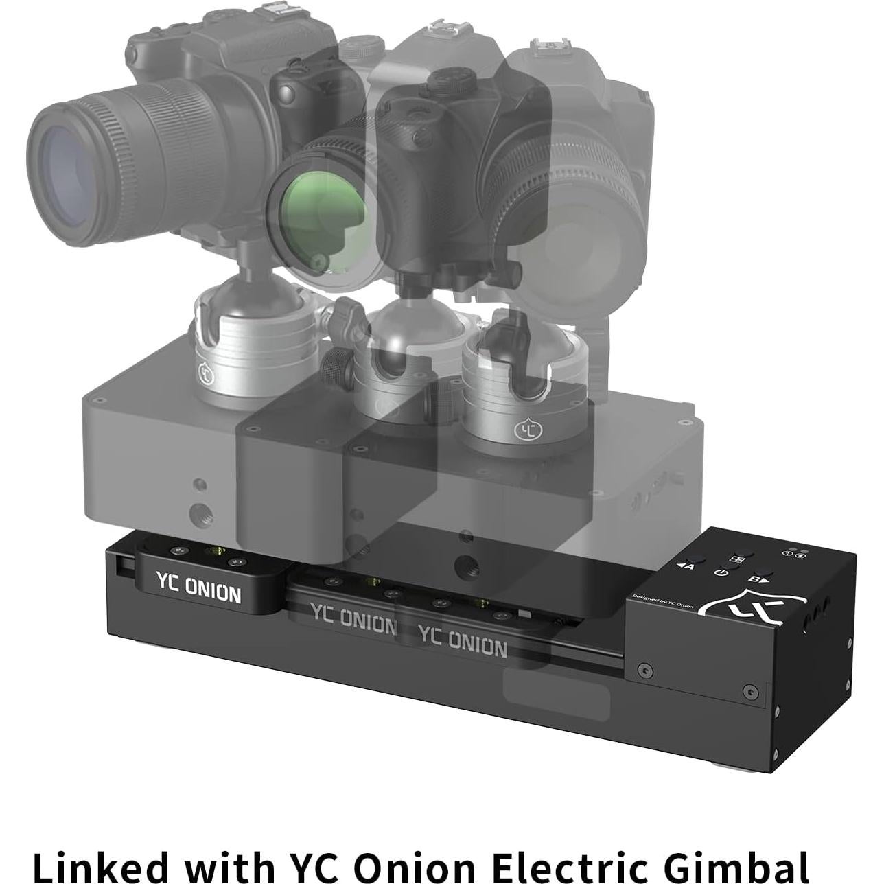 Deslizador de cámara motorizado YC Onion 26.8cm con control APP
