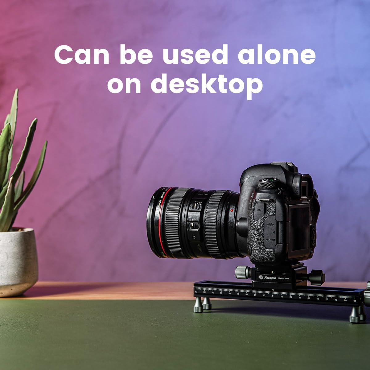 Riel de Enfoque Macro Fotopro FT-100 PRO 18.8 cm Aluminio