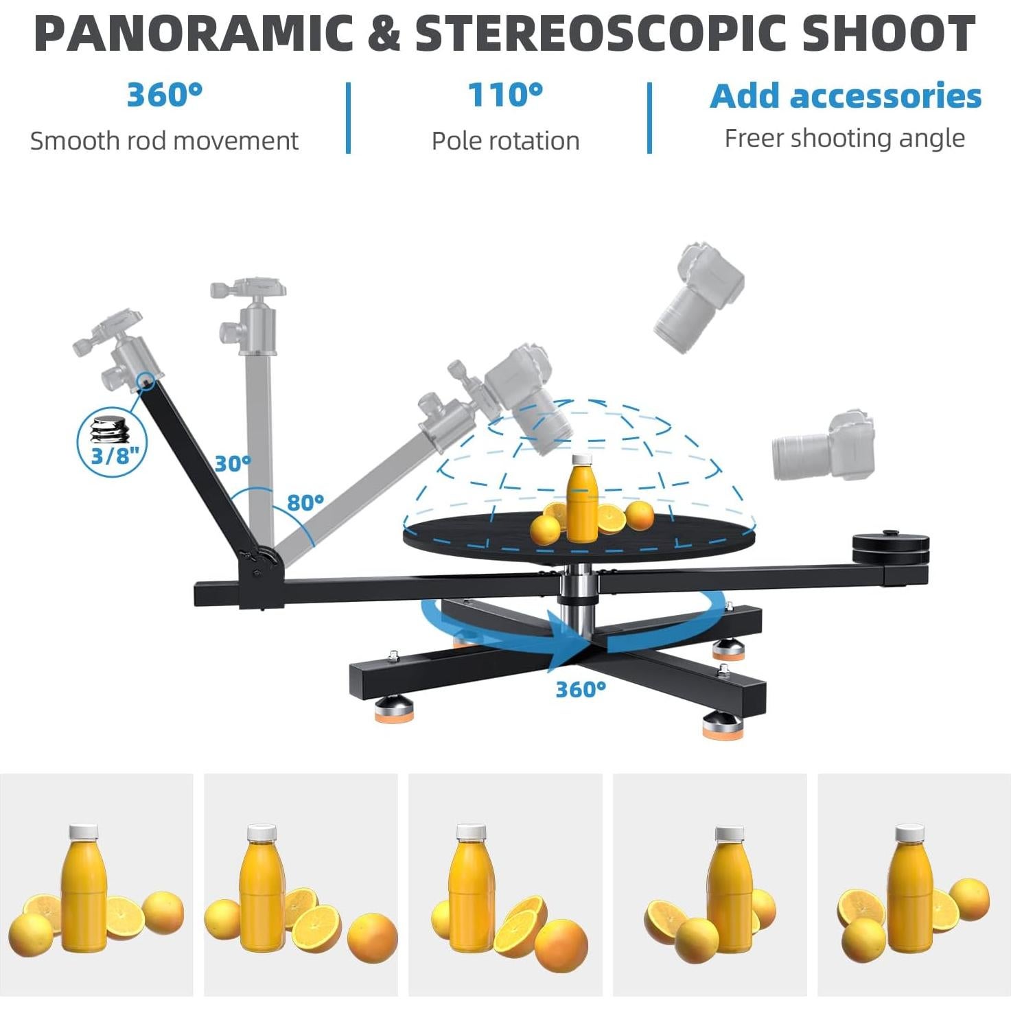 Plataforma Giratoria RAUBAY 360° Profesional para Fotografía