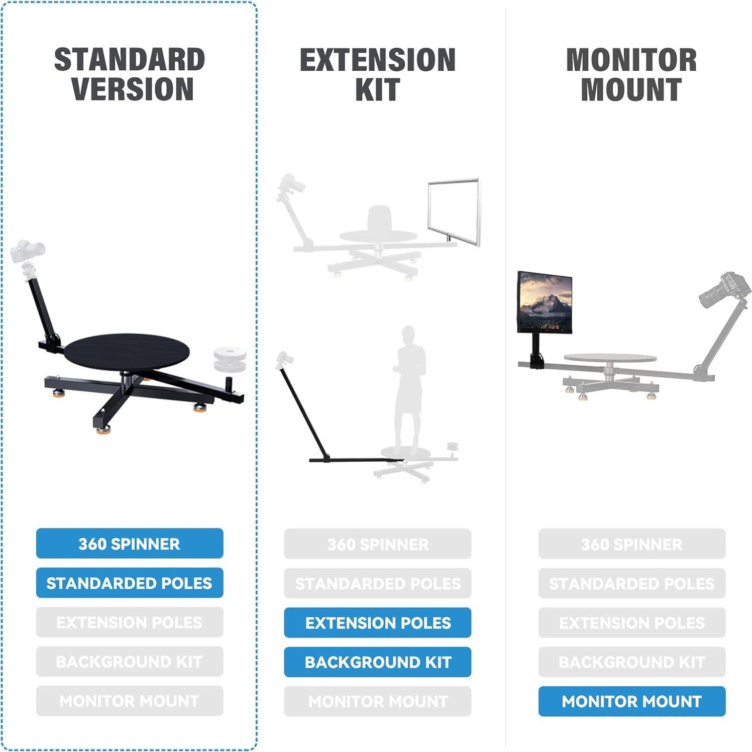 Plataforma Giratoria RAUBAY 360° Profesional para Fotografía