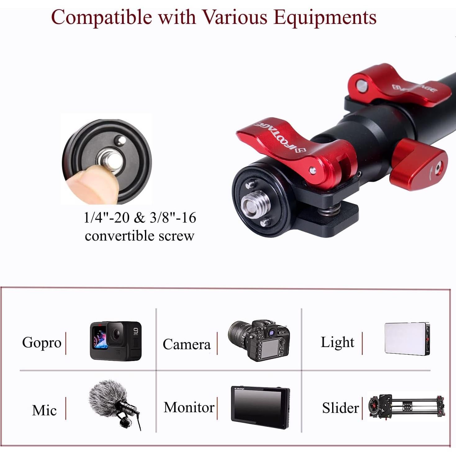 Brazo de Soporte Telescópico iFootage SA-32 para Cámara 81.3 cm