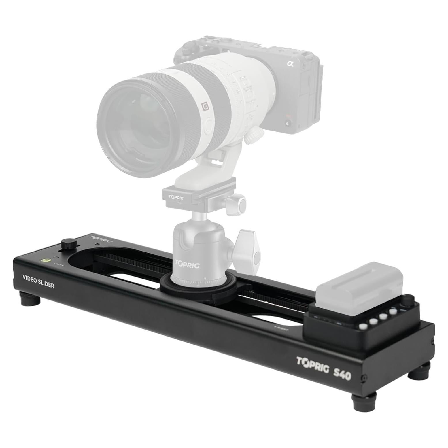 Deslizador de Cámara Accsoon Toprig S40, 4kg, Control de Aplicación