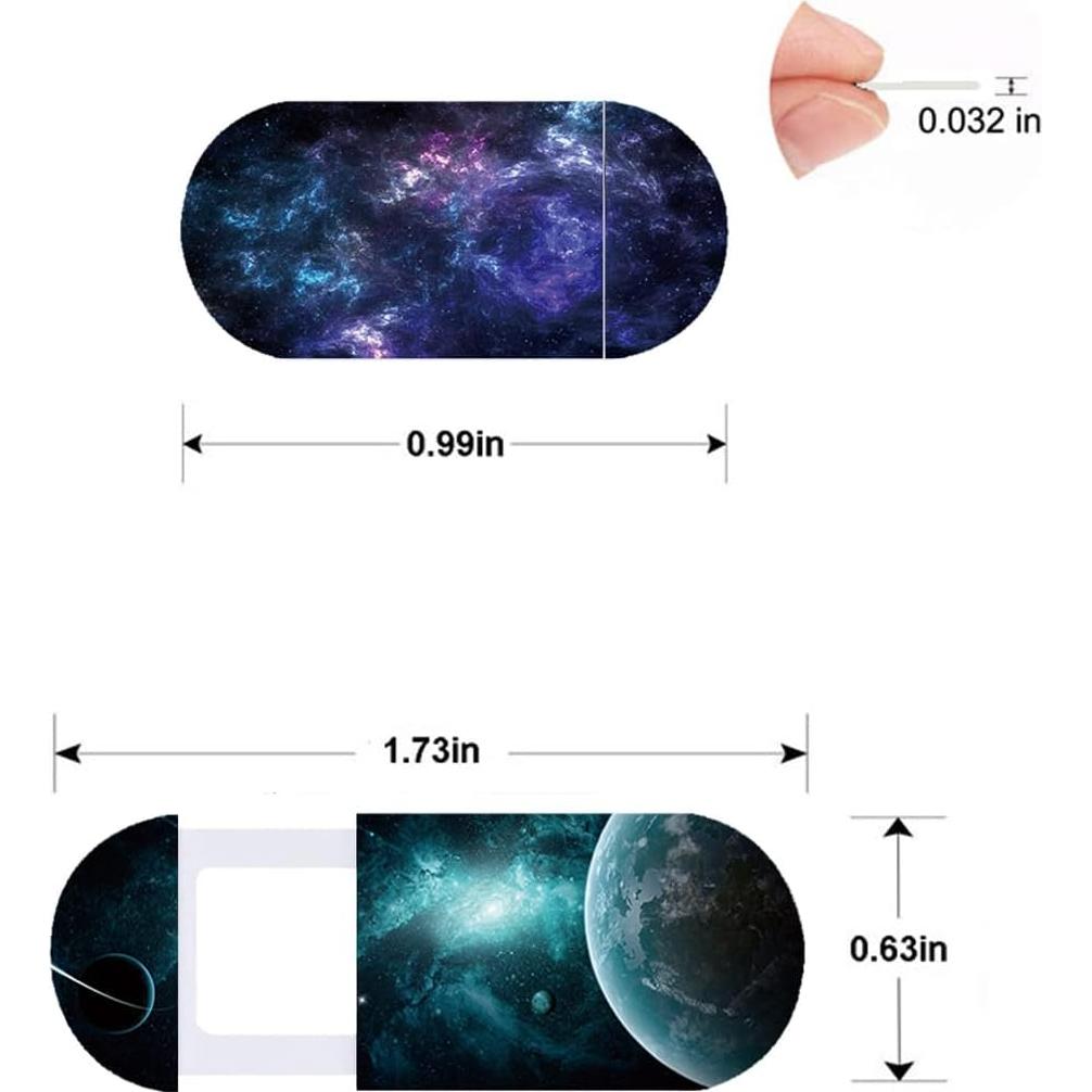 Cubierta de Cámara Web delgada Worldbnr - Paquete de 5 - Protección Privacidad