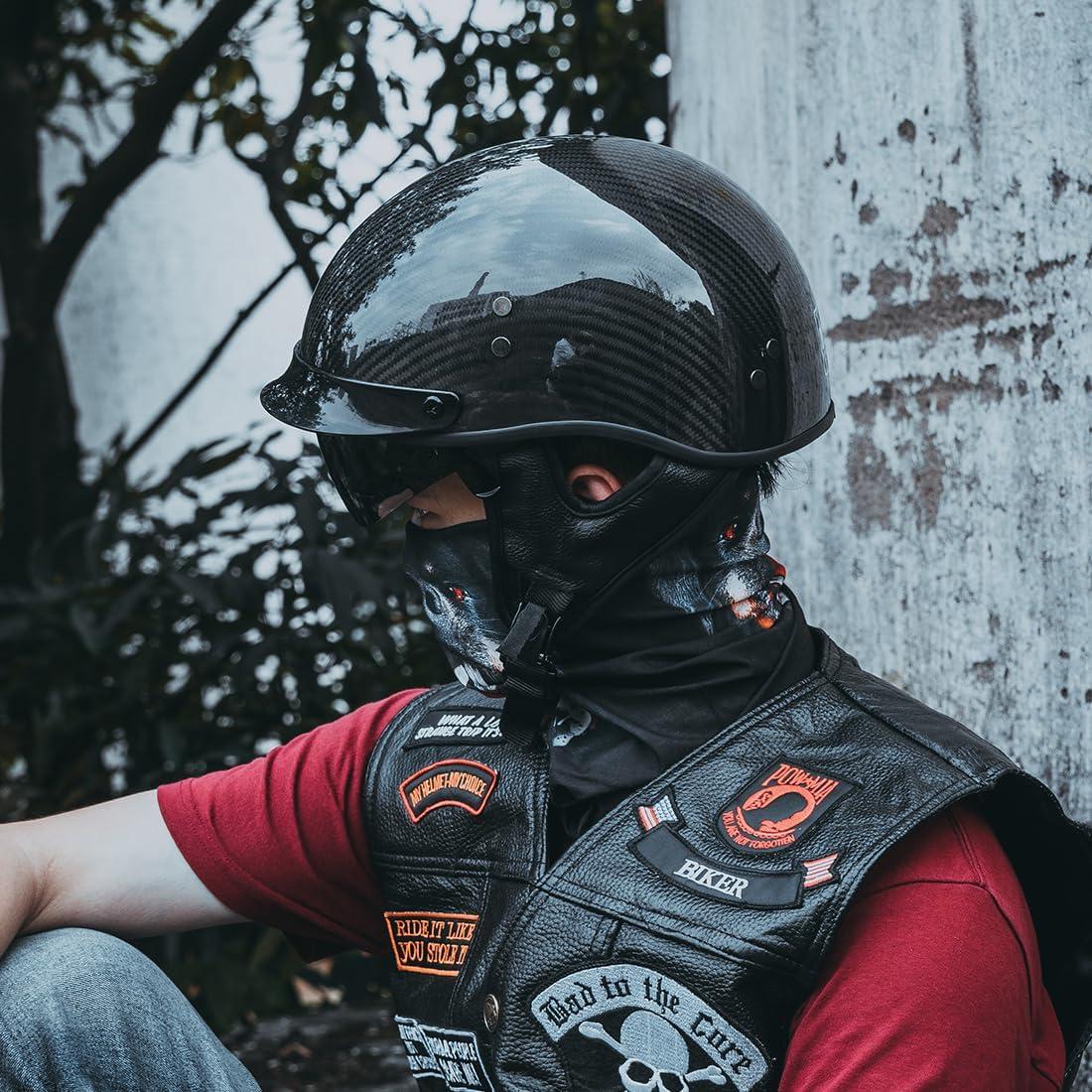 Casco VCOROS A200 Fibra Carbono Negro Brillante XXL