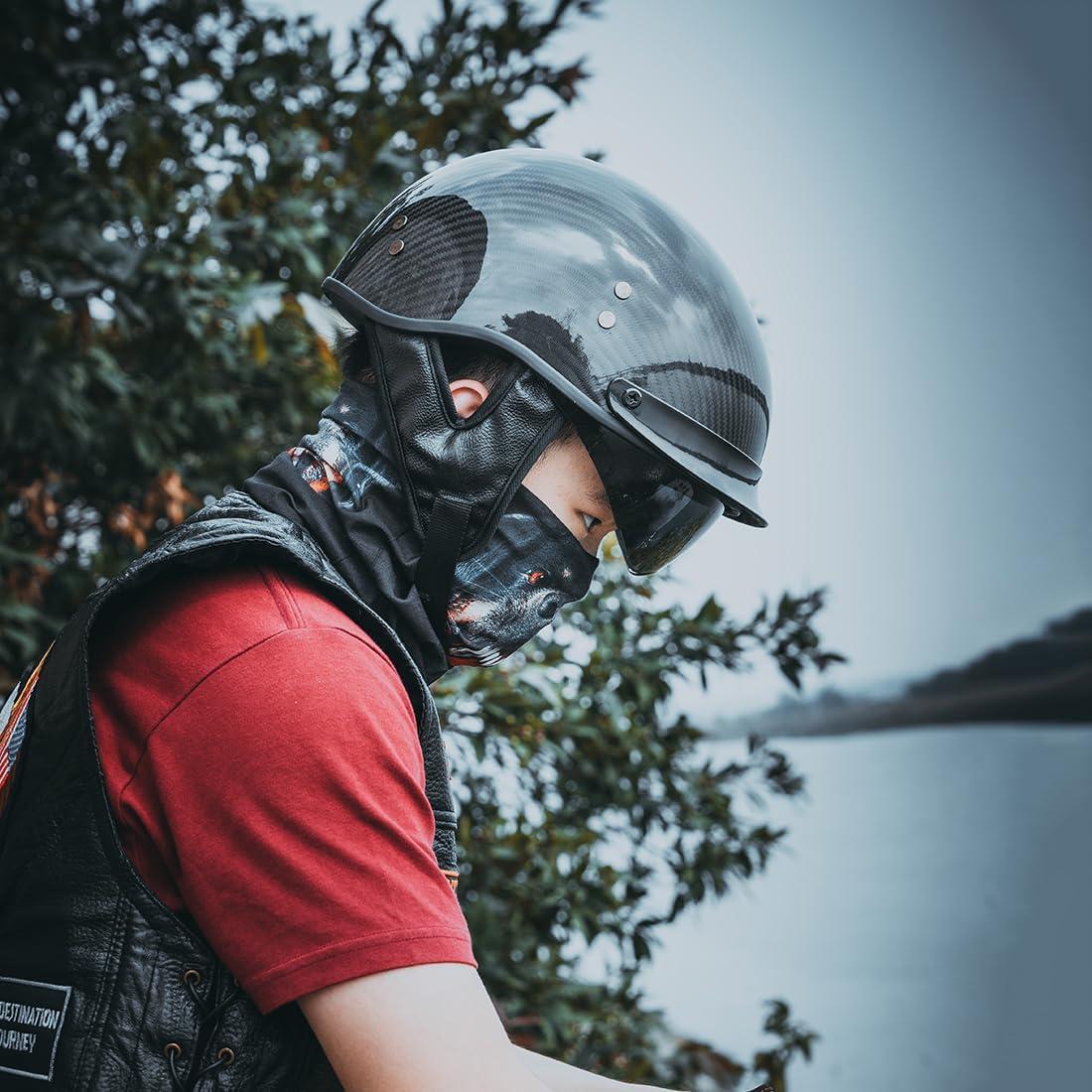 Casco VCOROS A200 Fibra Carbono Negro Brillante XXL