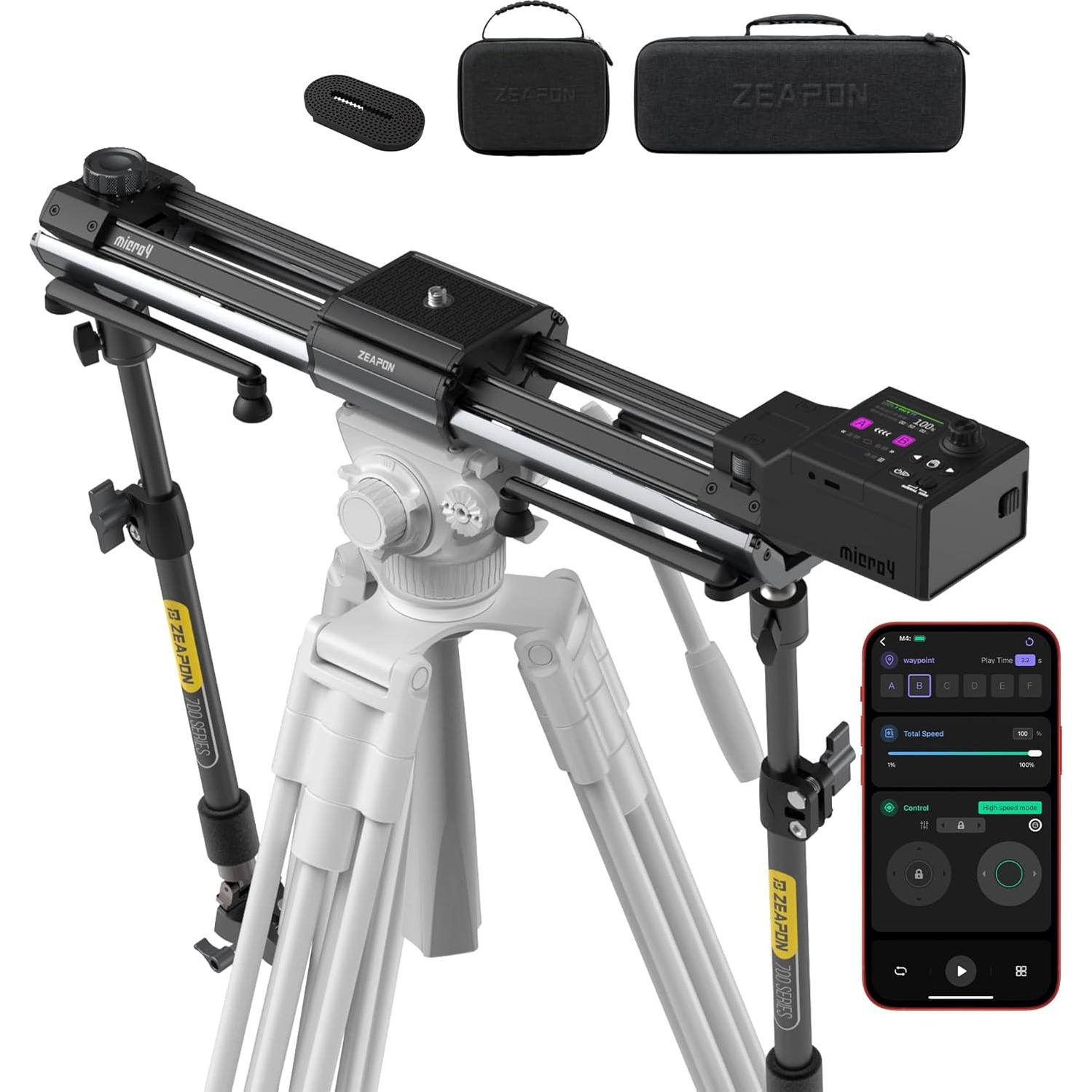 Deslizante Motorizado Zeapon Micro4 E700 con Cabezas PONS PT