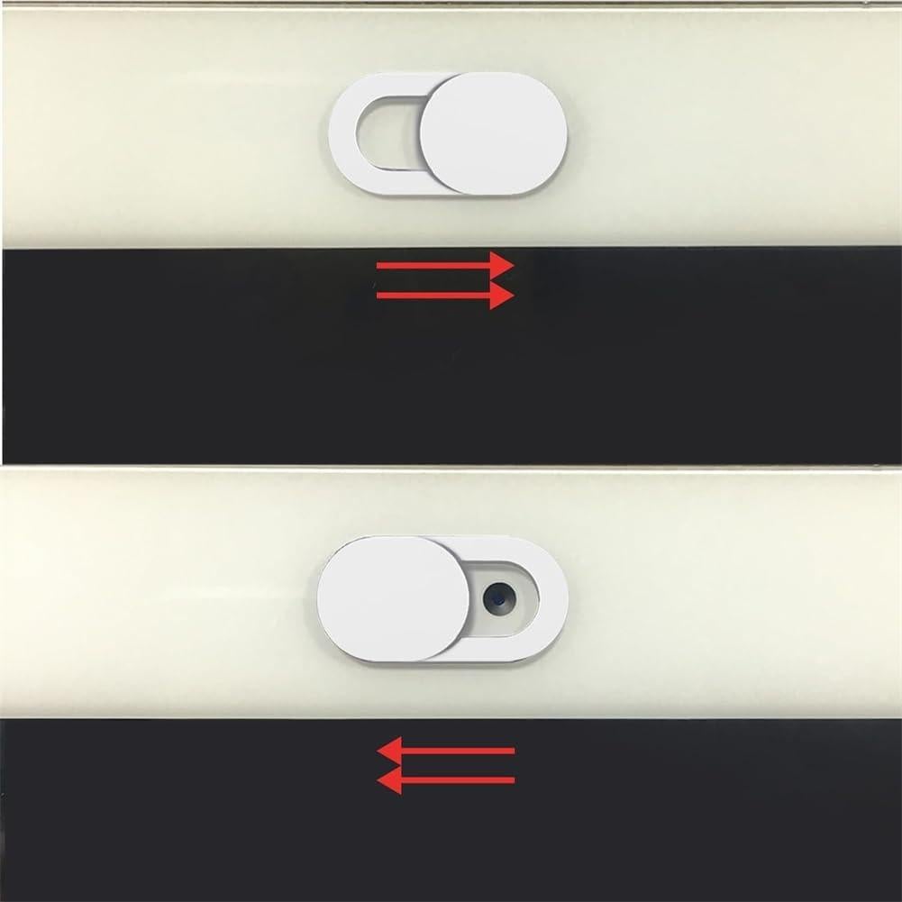 Cubierta de Webcam Ultra Delgada Much Hotter - 6 Piezas, Blanco