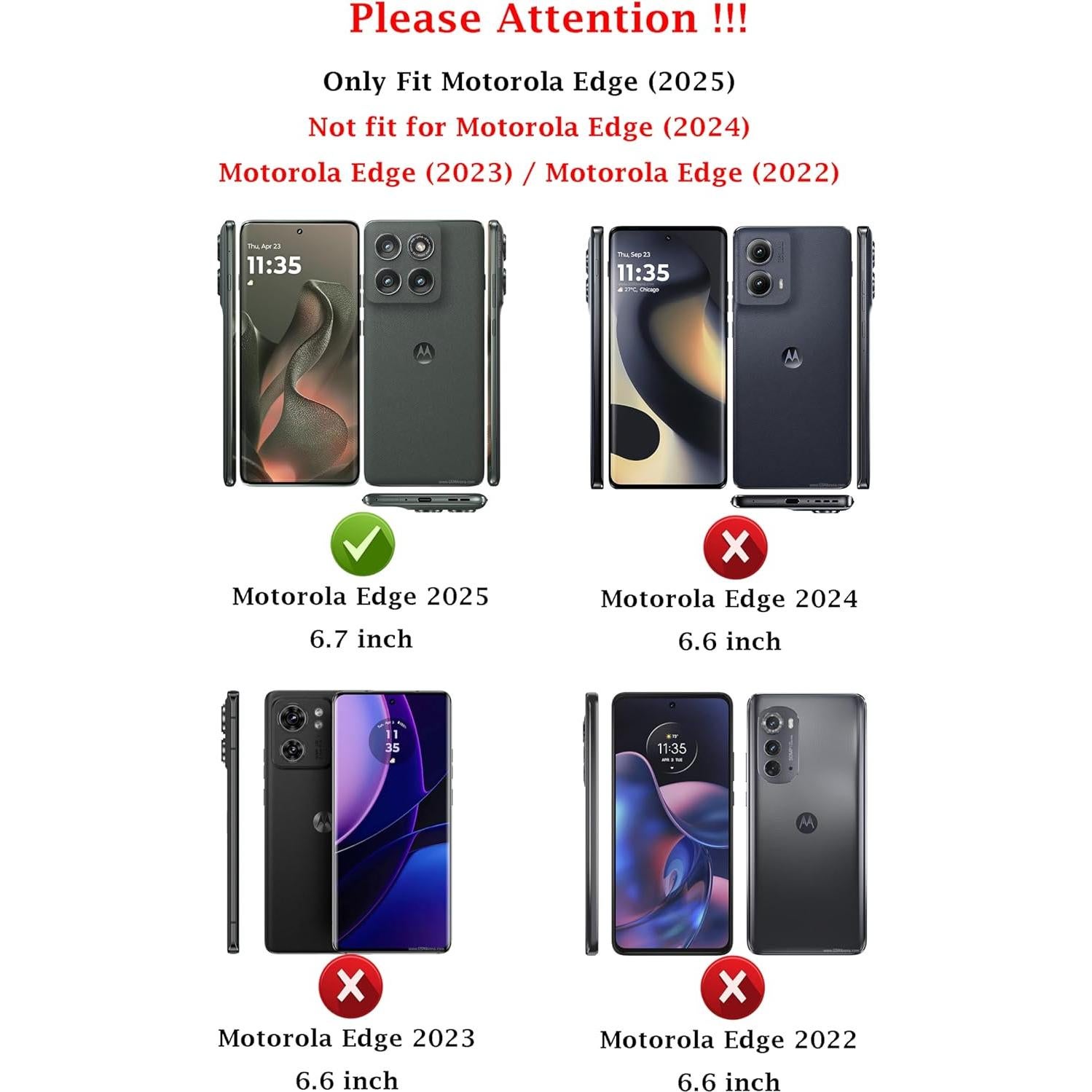 Funda Protectora Motorola Edge 2025 PUSHIMEI Grado Militar