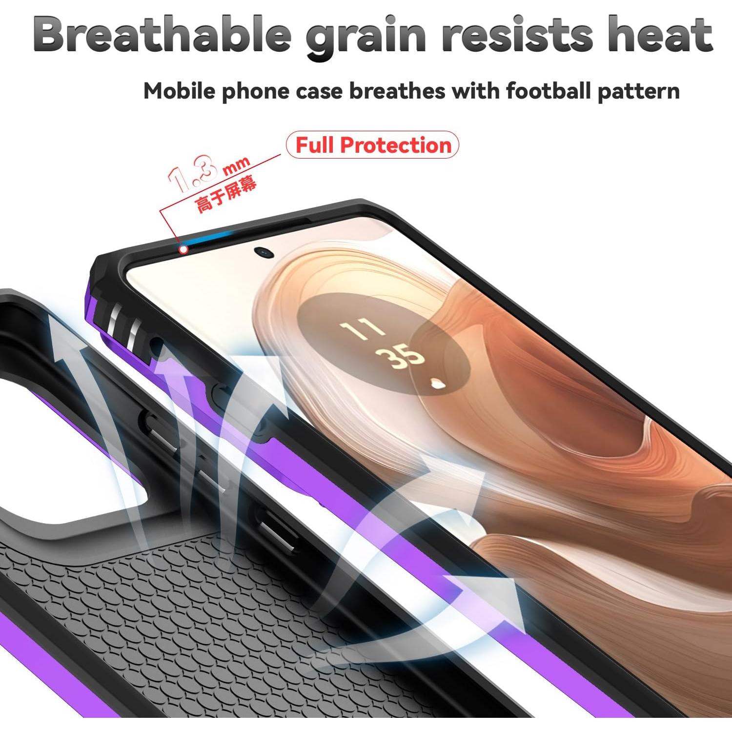 Funda Protectora Motorola Edge 2025 PUSHIMEI Grado Militar