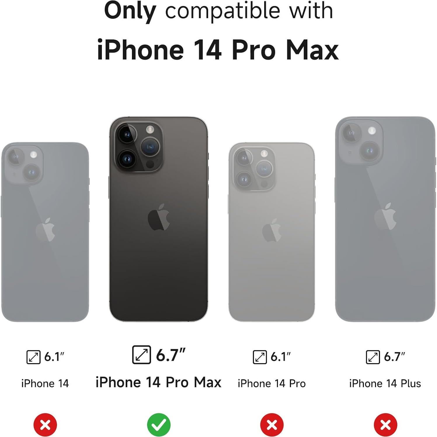 Funda SURITCH para iPhone 14 Pro Max con soporte y cámara