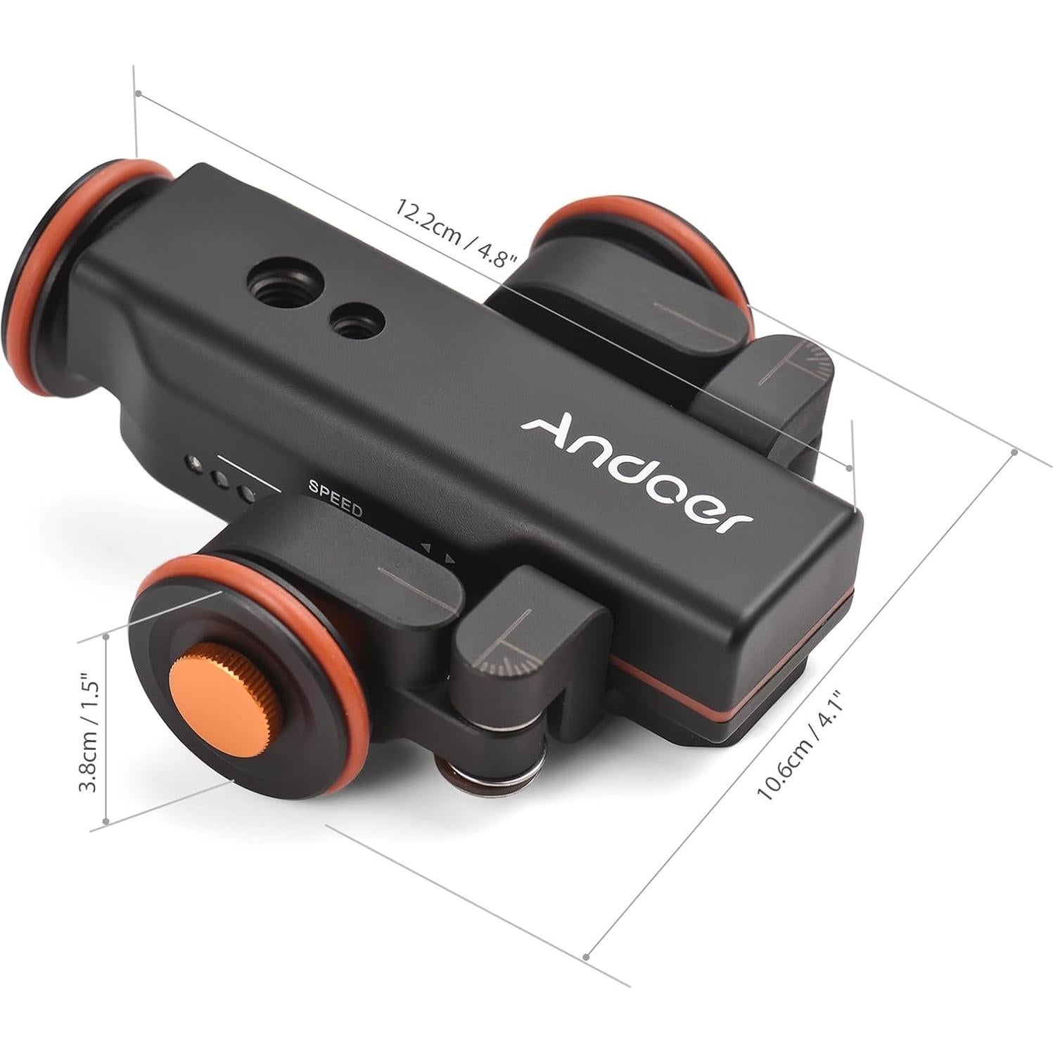 Dolly de Cámara Motorizado Andoer con Control Remoto y Soporte