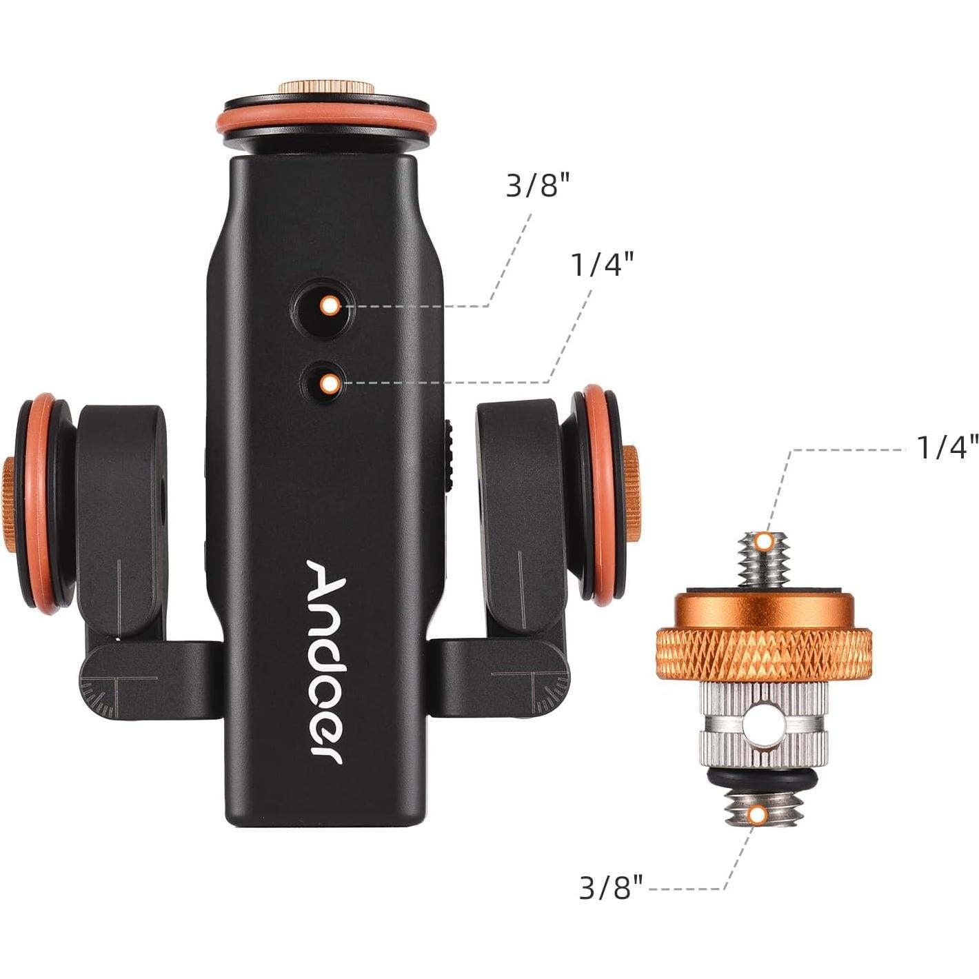 Dolly de Cámara Motorizado Andoer con Control Remoto y Soporte