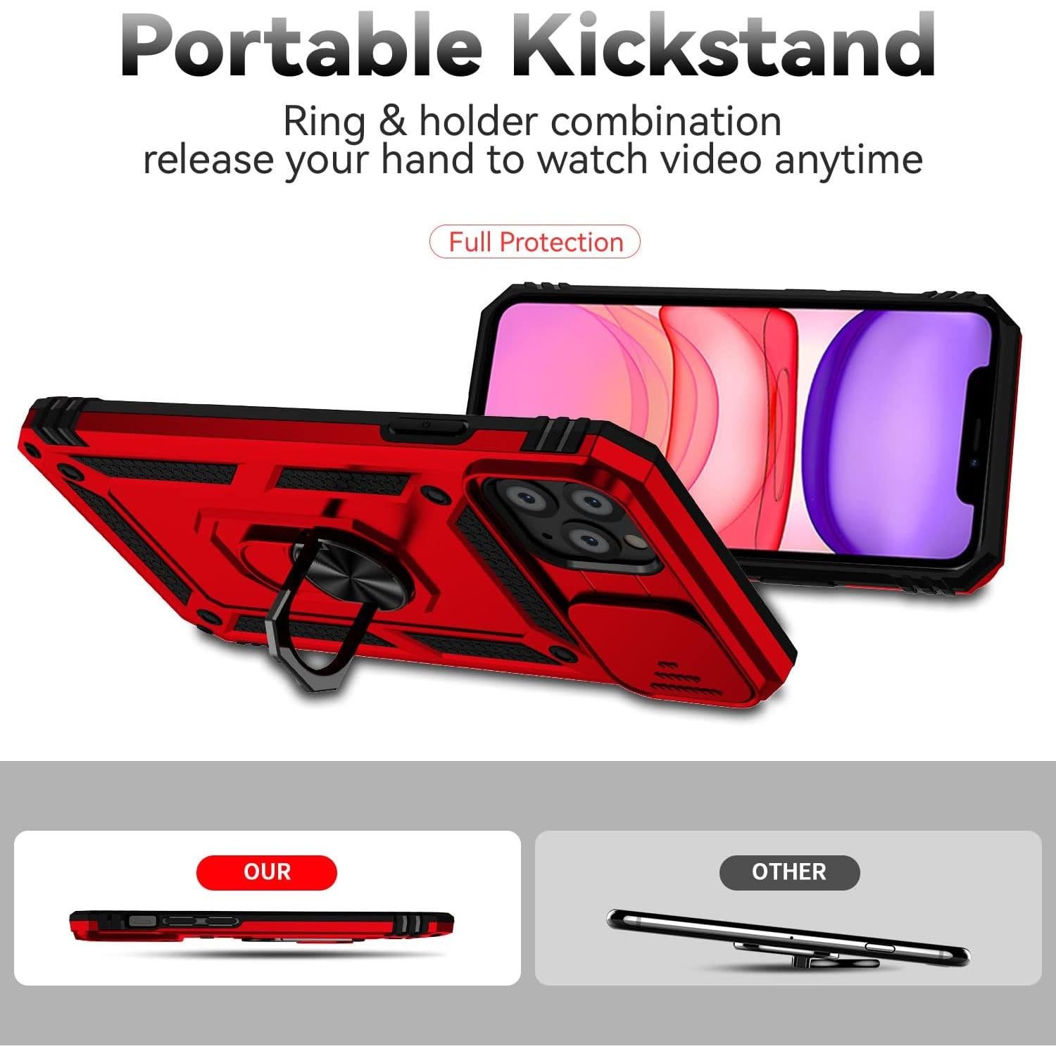 Funda Asuwish para iPhone 11 Pro con soporte y protector