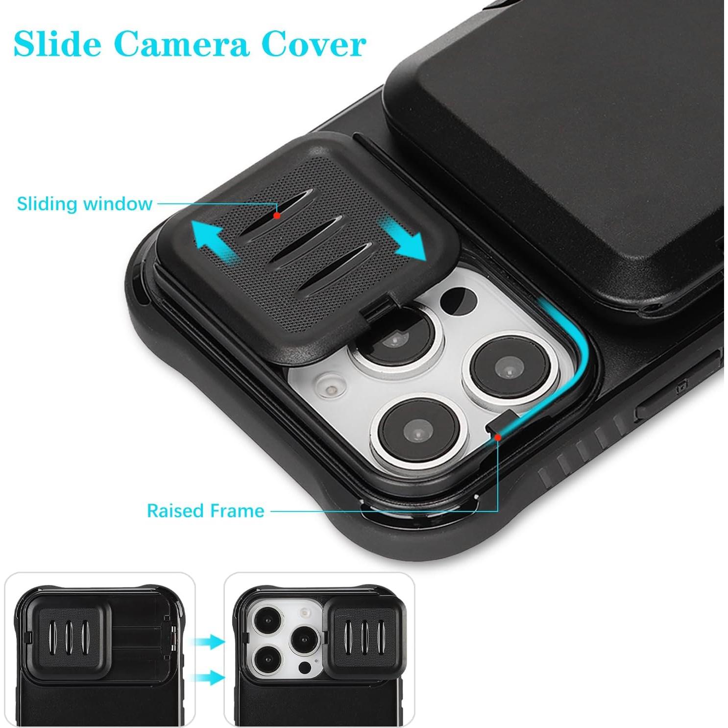 Funda CoozCase para iPhone 16 Pro Max con Soporte y Protección