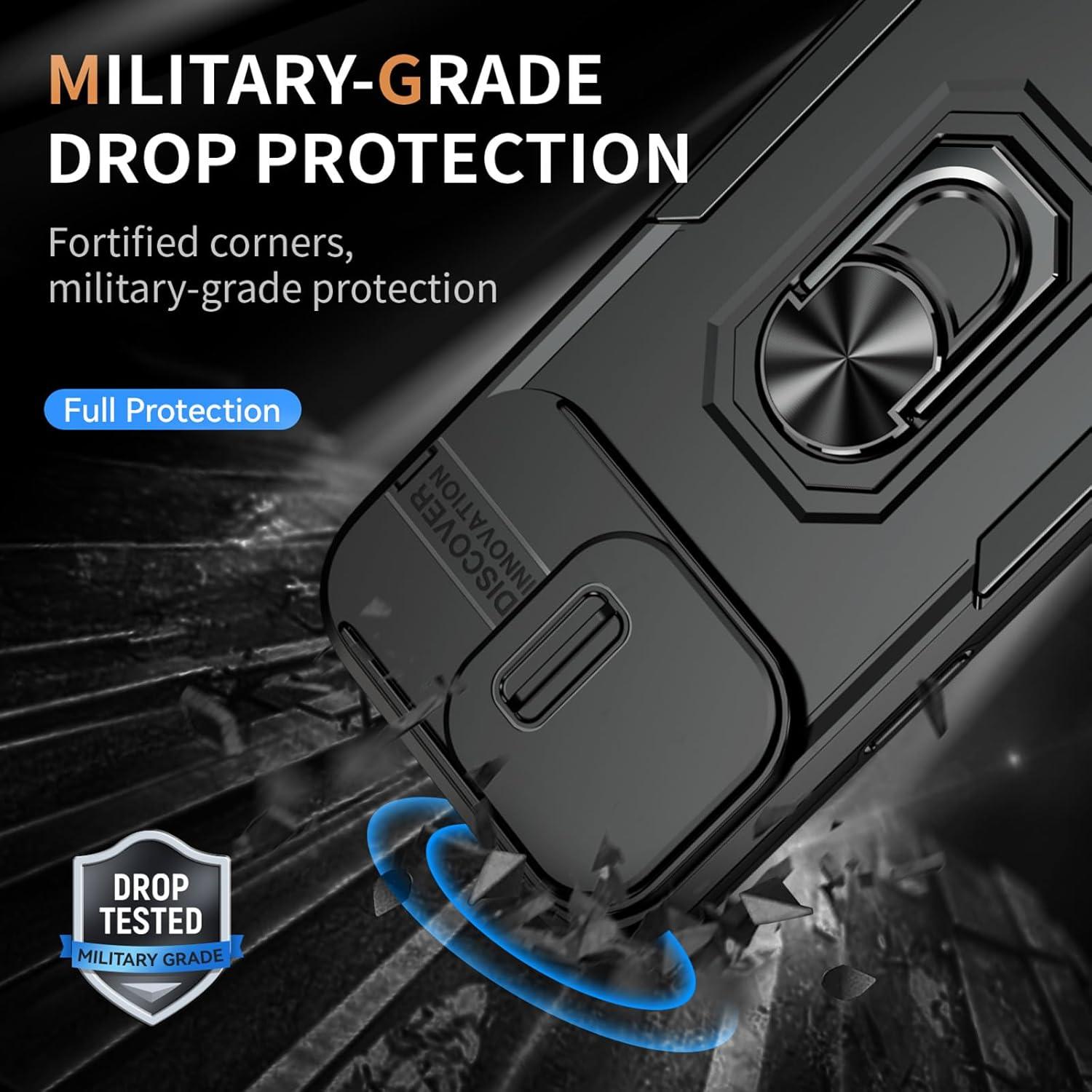 Funda SEFING para iPhone 14 Pro Max con Soporte y Cubierta de Cámara