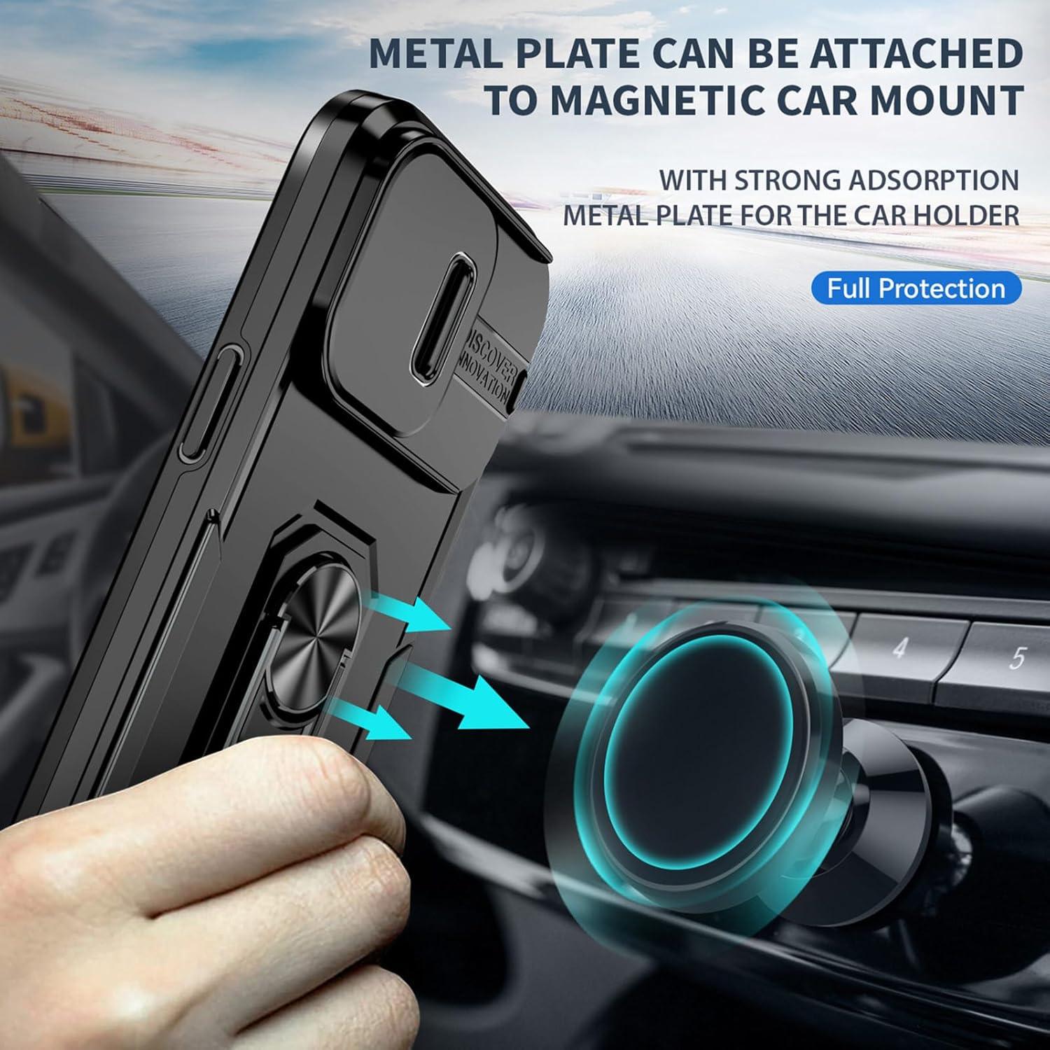 Funda SEFING para iPhone 14 Pro Max con Soporte y Cubierta de Cámara