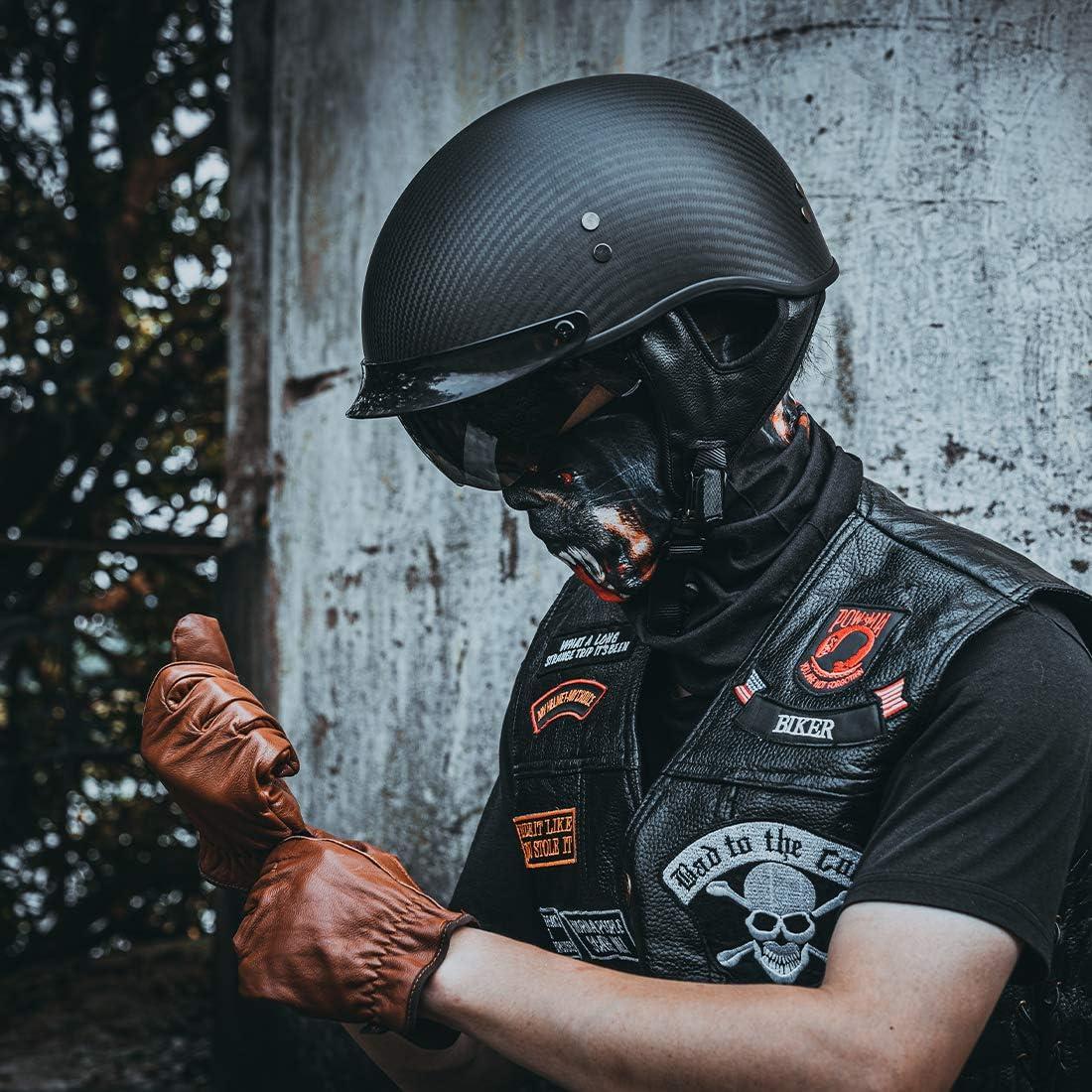 Casco Retro VCOROS A200 Fibra Carbono Negro Mate M