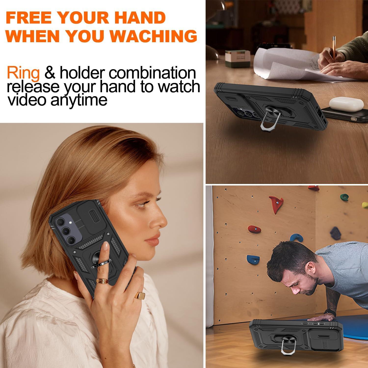 Funda Gritup para Samsung Galaxy A35 5G con Soporte y Protector