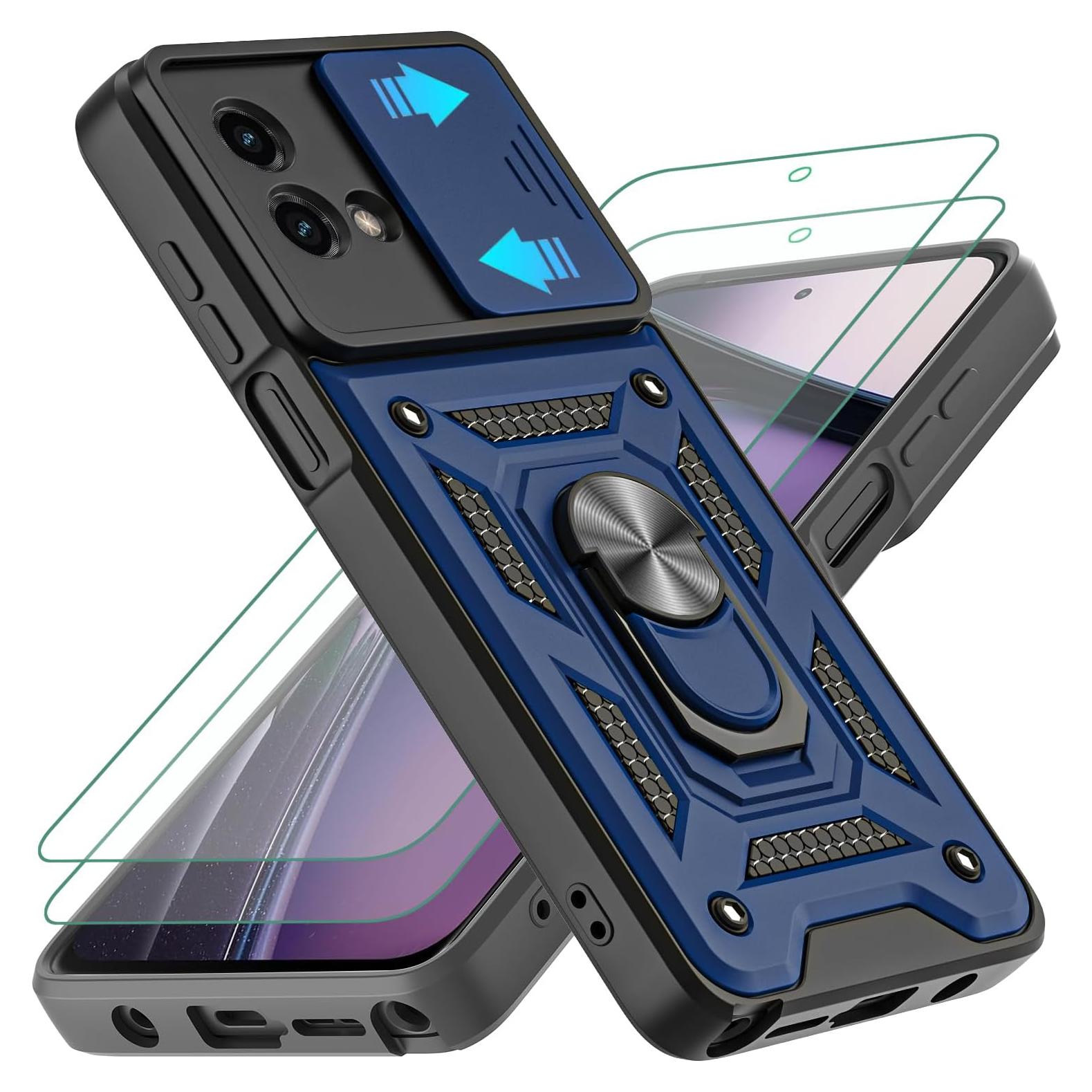 Funda AKINIK para Moto G Stylus 4G 2023 con Soporte y 2 Protectores