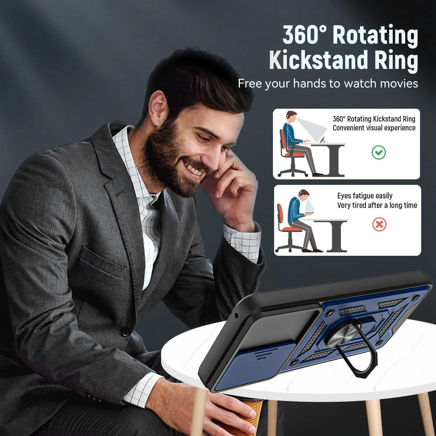 Funda AKINIK para Moto G Stylus 4G 2023 con Soporte y 2 Protectores