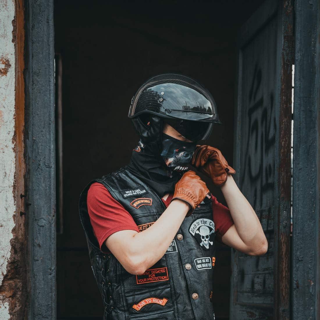 Casco Retro VCOROS A200 Fibra Carbono Negro Brillante L