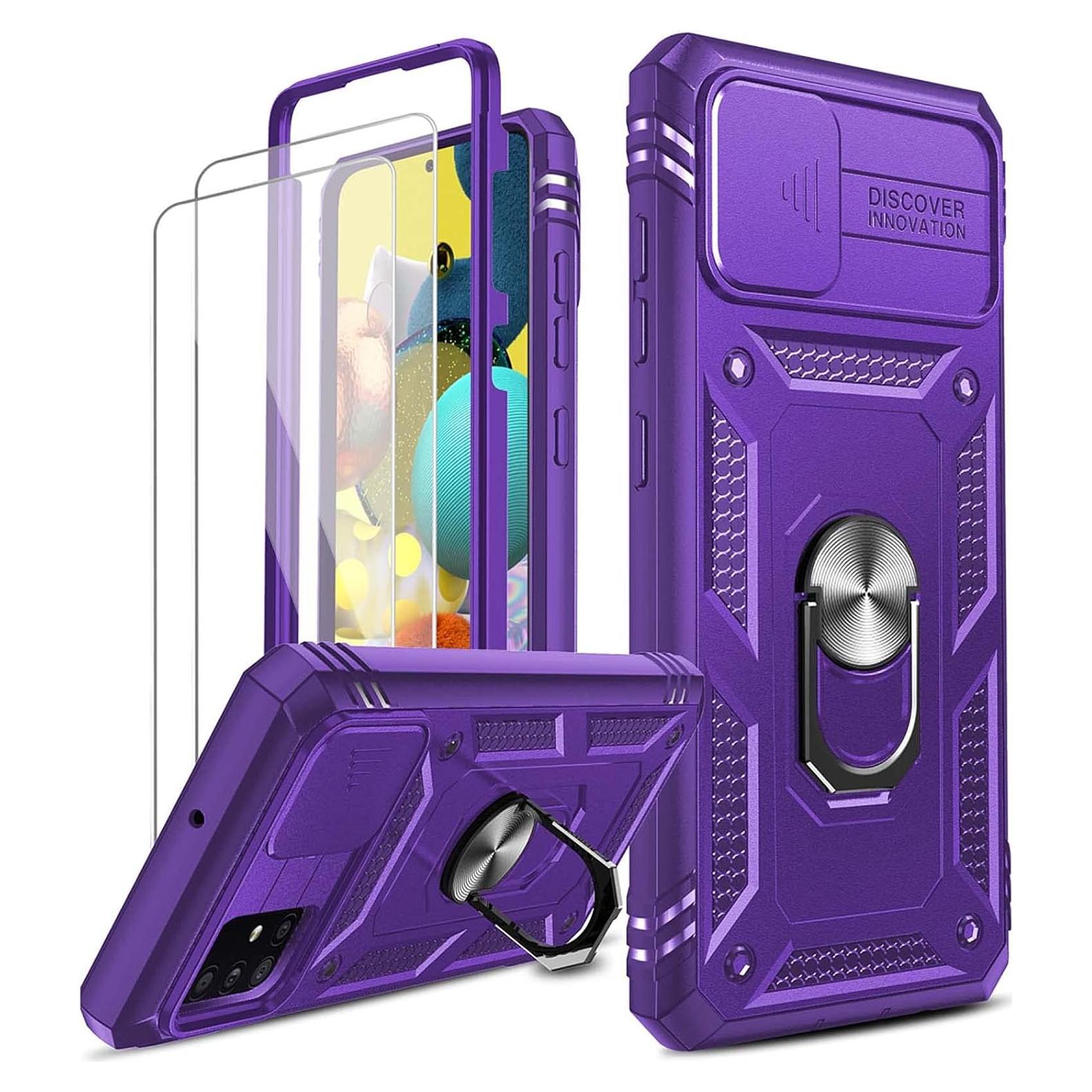 Funda LeYi para Samsung Galaxy A51 con Soporte y Protector