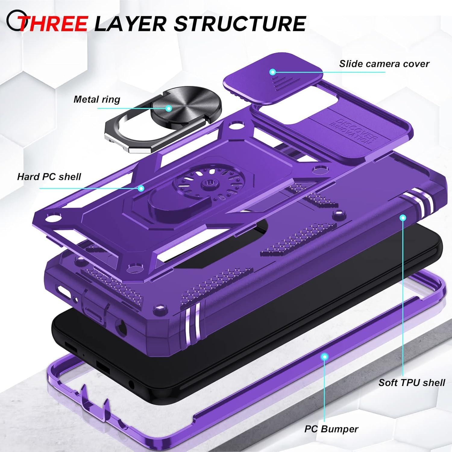 Funda LeYi para Samsung Galaxy A51 con Soporte y Protector