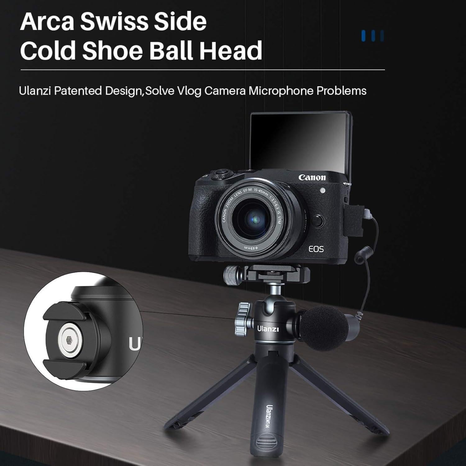 Cabezal de Bola ULANZI U-80L para Trípode - Rotación 360°