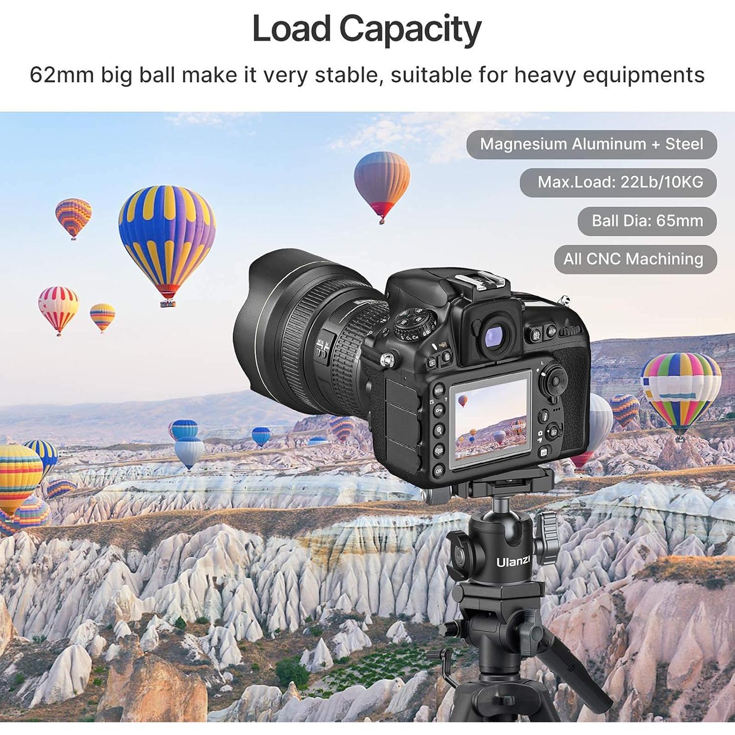 Cabezal de Bola ULANZI U-80L para Trípode - Rotación 360°