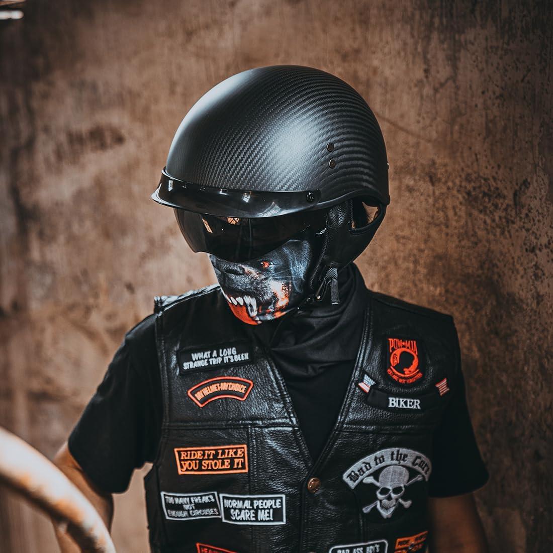 Casco VCOROS A200 Fibra Carbono Negro Mate XXL