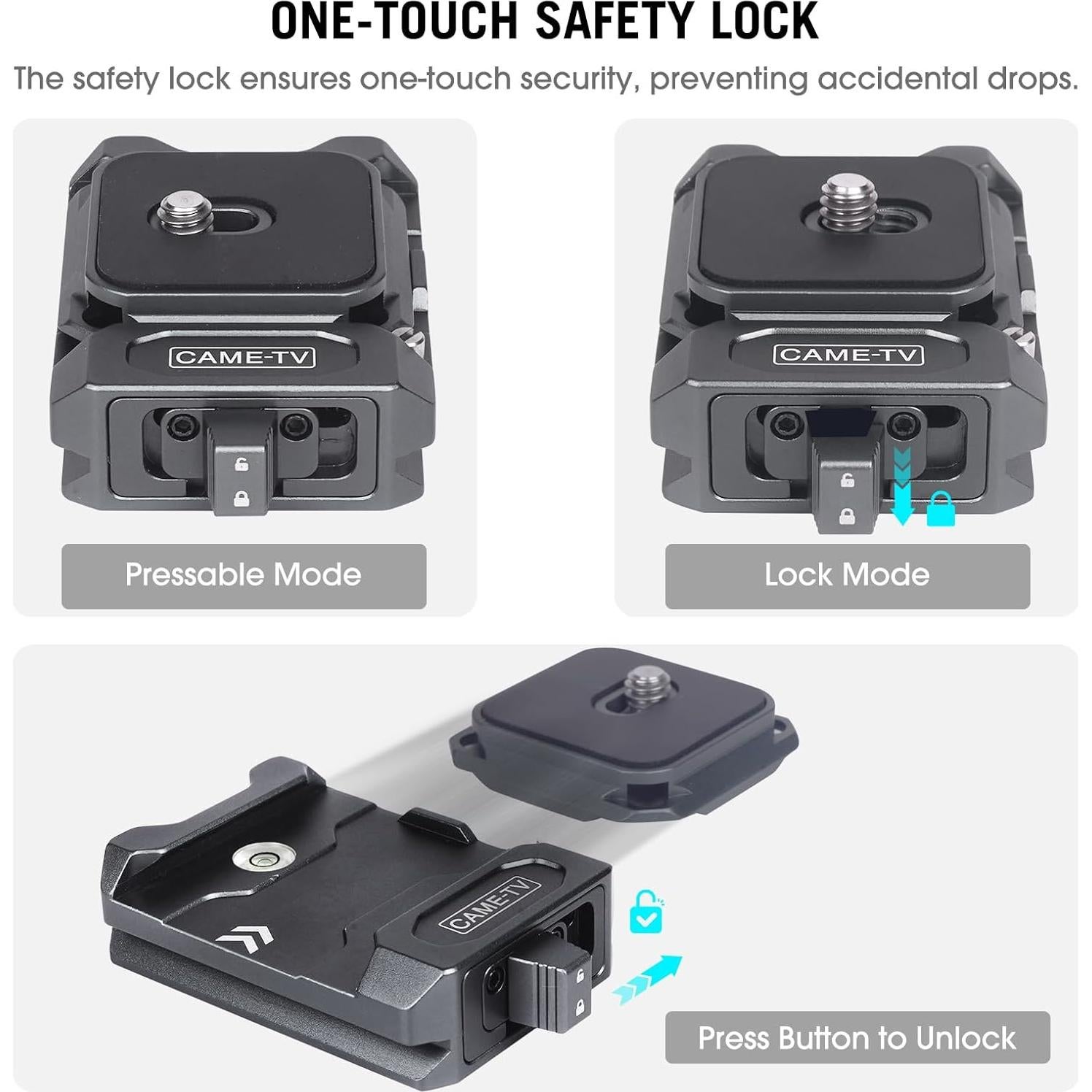 Kit Placa Liberación Rápida Came-TV 68002 0.1 kg Aluminio