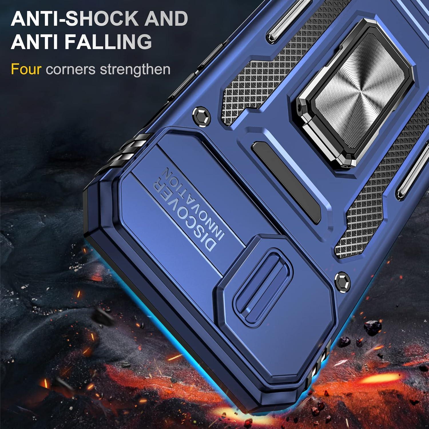 Funda para iPhone 14 Plus SunStory con protector HD y soporte