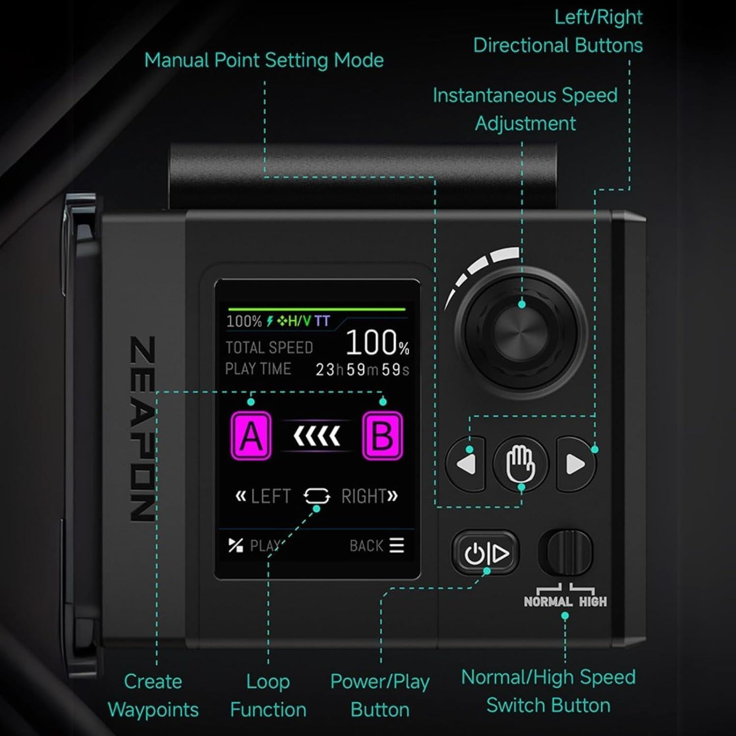 Deslizador Motorizado Zeapon Micro4 E1000 con Cabezas PONS