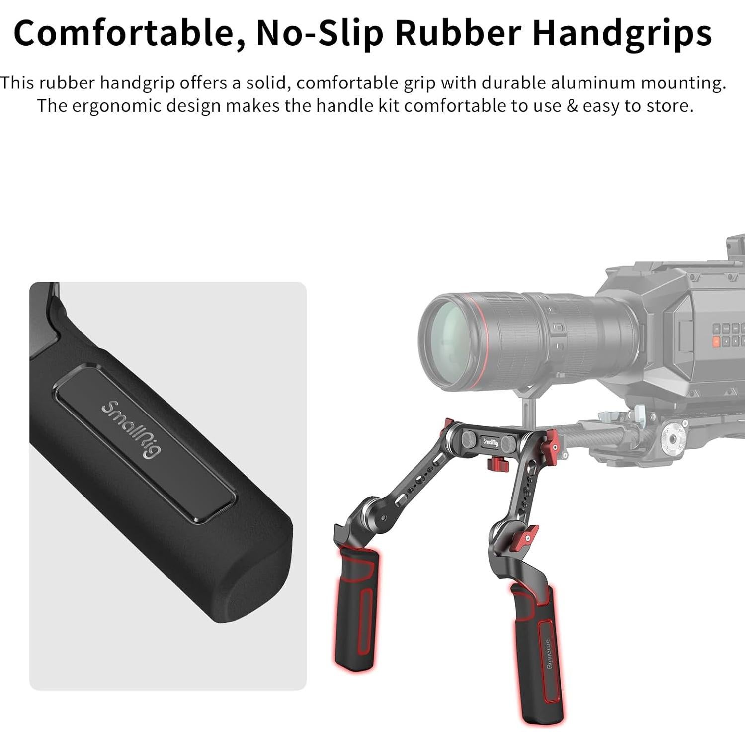 Kit de Mango Rosette SmallRig 2002 para Rig de Hombro de Cámara