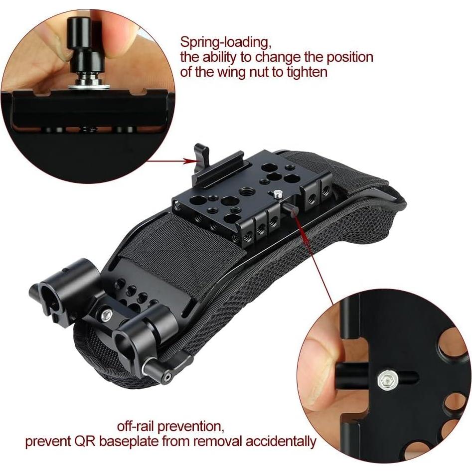 Almohadilla de Hombro NICEYRIG 15mm con Placa Rápida Manfrotto