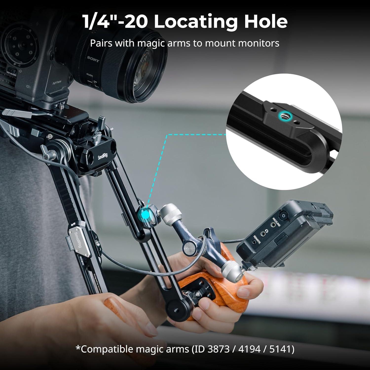 Adaptador de brazo de extensión SmallRig 5206 para rig de hombro