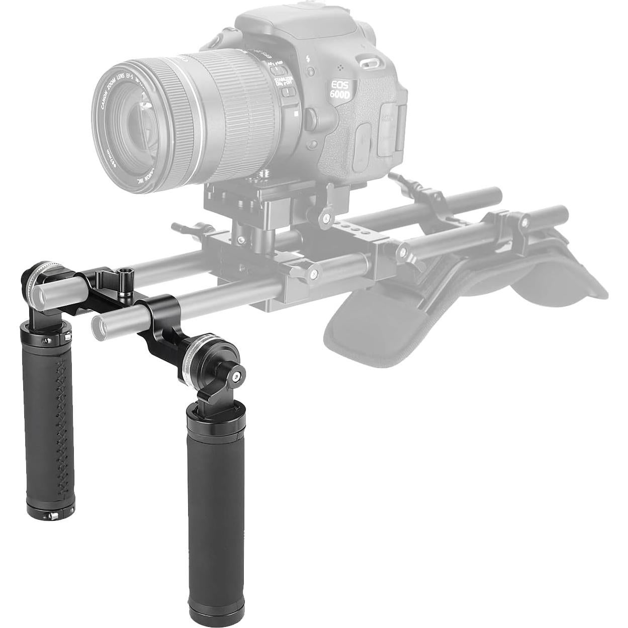 Mangos de Rosette SZRIG Doble de Goma 15mm para Cámara DSLR