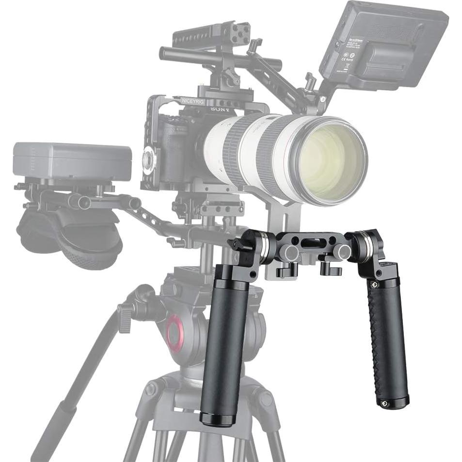 Mango de Cuero NICEYRIG con Roseta para Soporte de Cámara 15mm