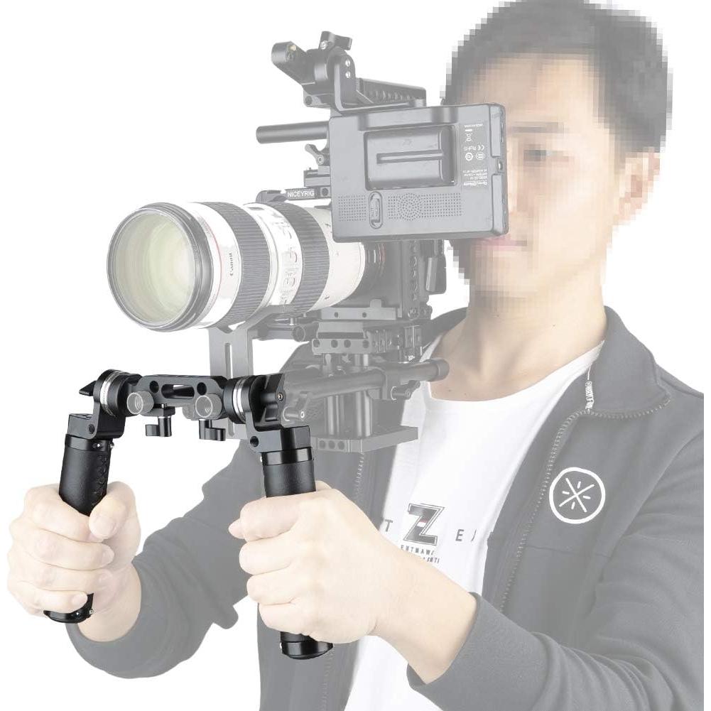 Mango de Cuero NICEYRIG con Roseta para Soporte de Cámara 15mm