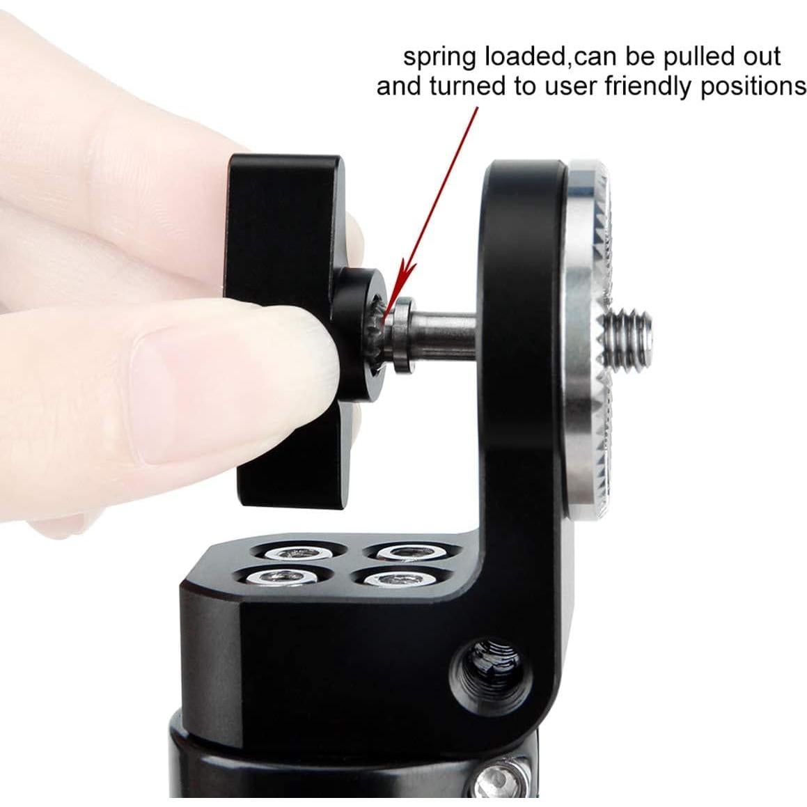 Mango de Cuero NICEYRIG con Roseta para Soporte de Cámara 15mm