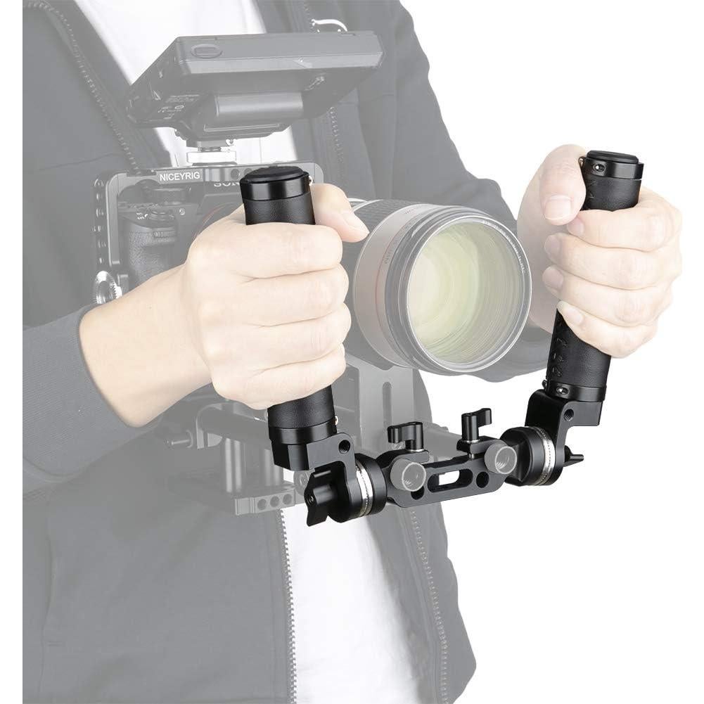 Mango de Cuero NICEYRIG con Roseta para Soporte de Cámara 15mm