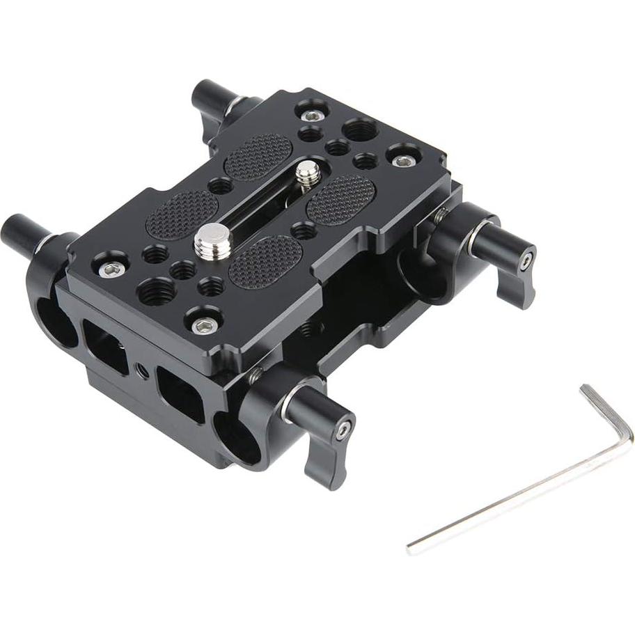 Base de cámara NICEYRIG con soporte de riel de 15 mm