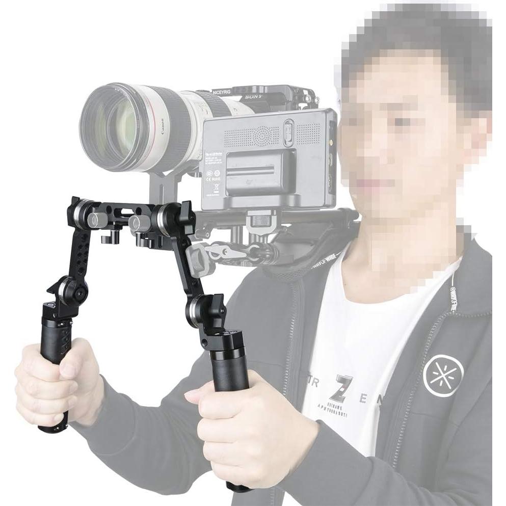 Kit Empuñadura Roseta Cuero NICEYRIG 15mm para DSLR