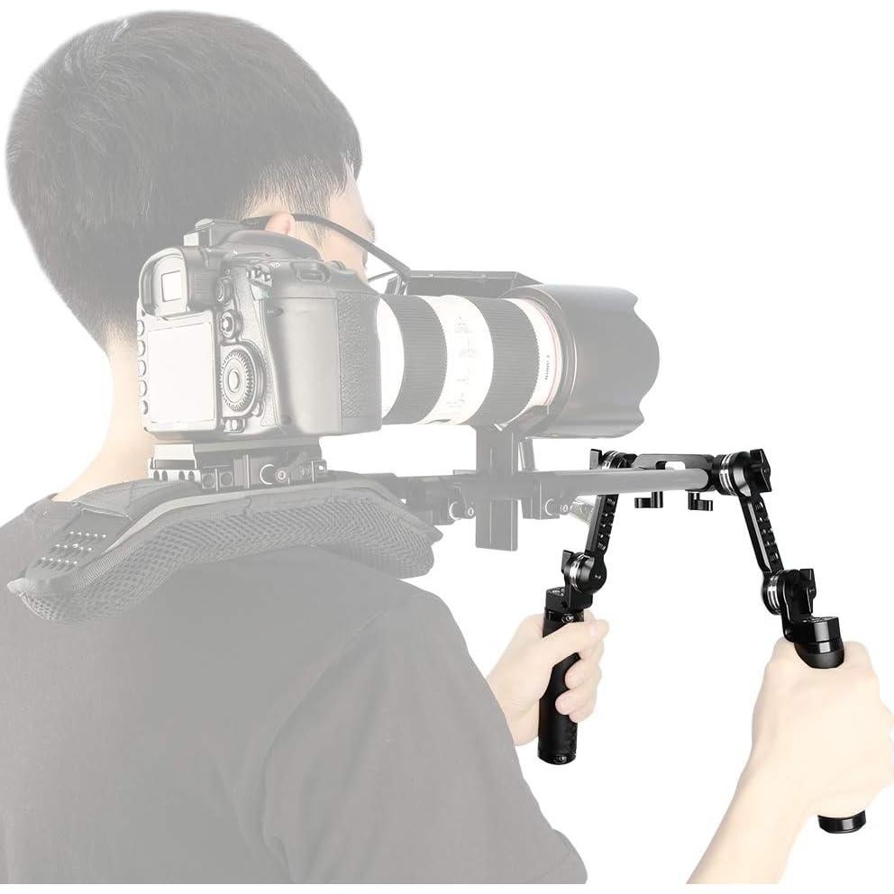 Kit Empuñadura Roseta Cuero NICEYRIG 15mm para DSLR