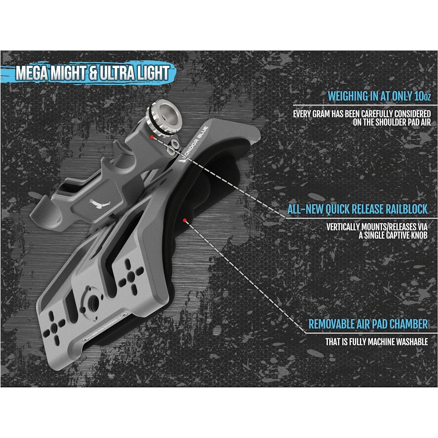 Almohadilla de Hombro KONDOR BLUE Air MKII - Ligera y Ajustable