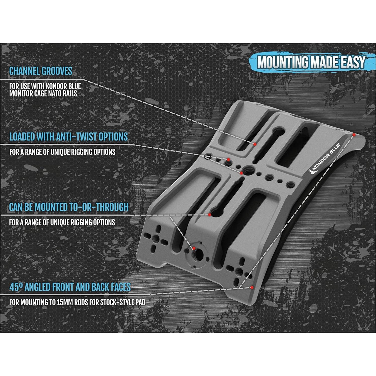 Almohadilla de Hombro KONDOR BLUE Air MKII - Ligera y Ajustable