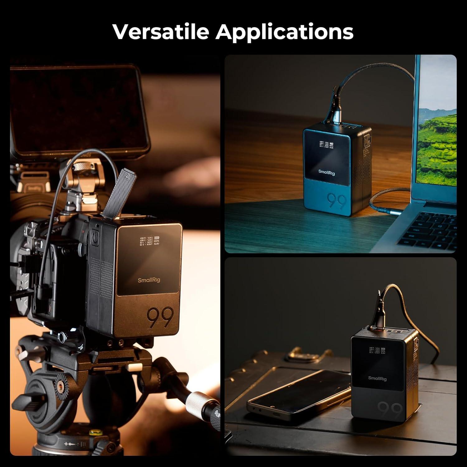 Batería V Mount SmallRig VB99 99Wh 6800mAh Carga Rápida