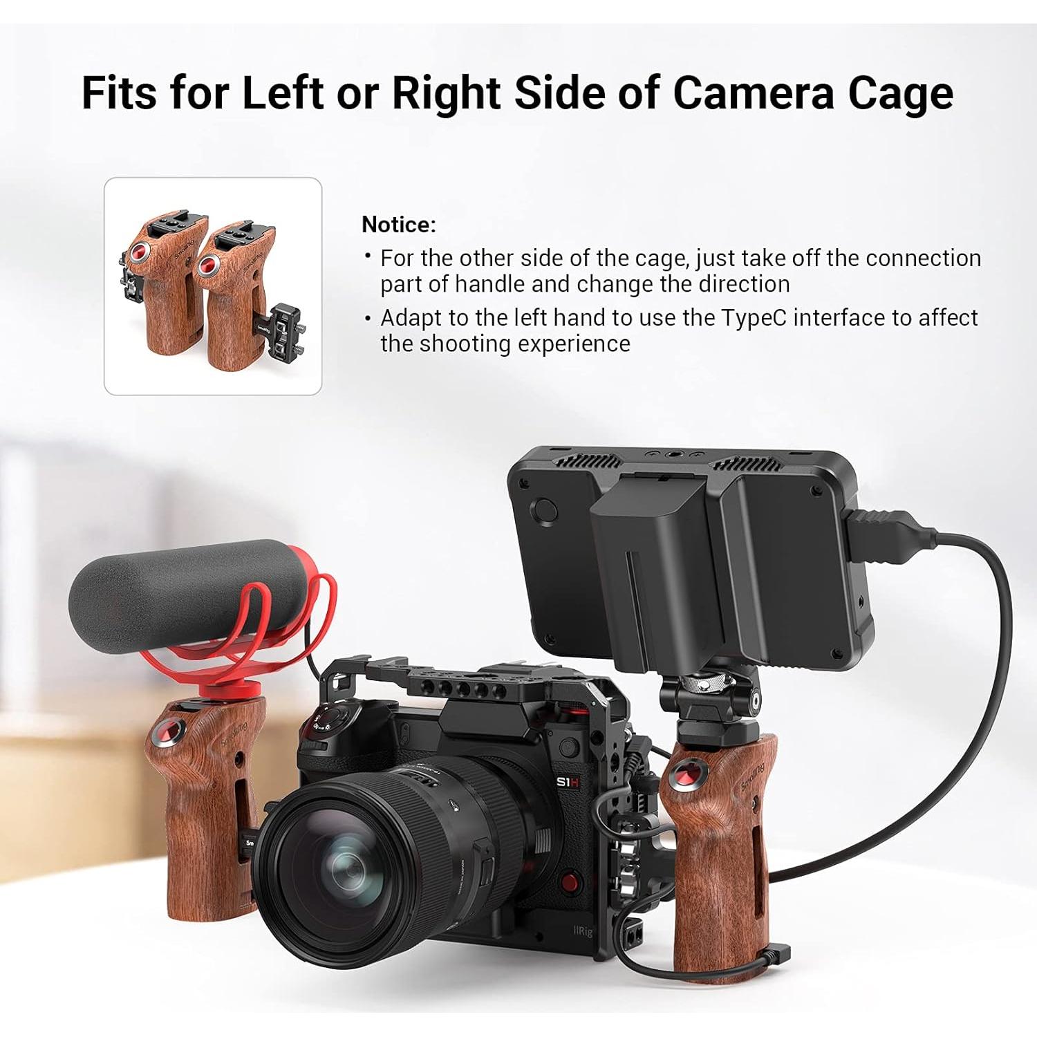 Mango Lateral Rosetado SmallRig 3323 con Disparador Remoto